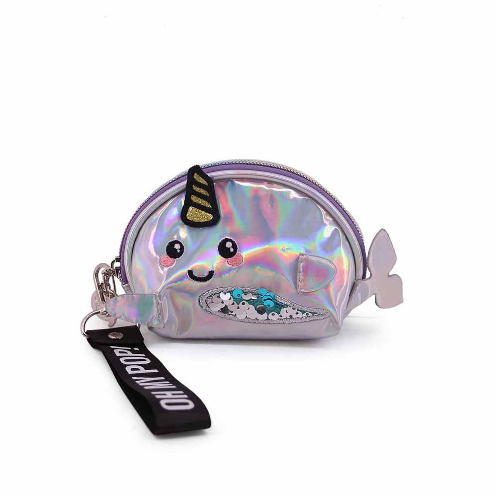 Oval Coin Purse Oh My Pop! Narwhal