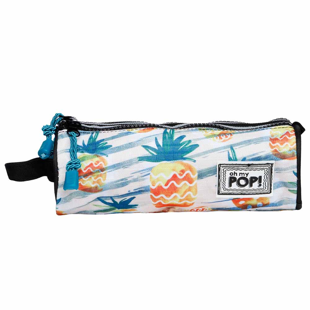 Trousse Cylindre Trois Poches Oh My Pop! Ananas