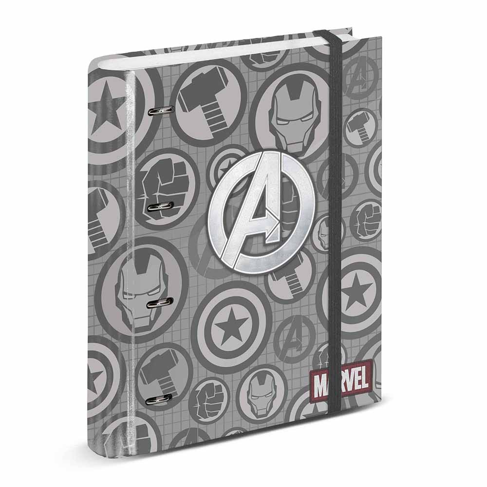 4 Rings Binder Grid Paper The Avengers Assault
