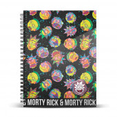 Wholesale Distributor A4 Notebook Grid Paper Rick and Morty Psycho