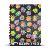 Grossiste Distributeur Vente en gross Cahier A5 Papier Quadrillé Rick et Morty Psycho