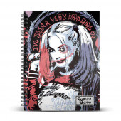 Grossiste Distributeur Vente en gross Cahier A4 Papier Quadrillé Harley Quinn Crazy