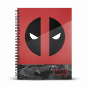 Mayorista Distribuidor Cuaderno A5 Papel Cuadriculado Deadpool Rebel