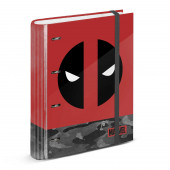 Mayorista Distribuidor Carpesano 4 Anillas P. Cuadriculado Deadpool Rebel