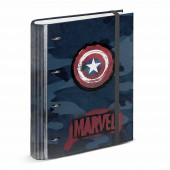 Grossiste Distributeur Vente en gross Classeur 4 Anneaux Papier Quadrillé Captain America Supreme