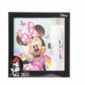Wholesale Distributor Padlock Diary + Pen Minnie Mouse Rainbow