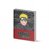 A5 Notebook Grid Paper Naruto Clouds