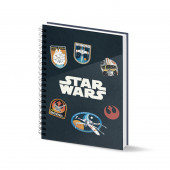 Cuaderno A5 Papel Cuadriculado STAR WARS Pilot