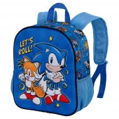 Wholesale Distributor Small 3D Backpack Sonic Lets roll