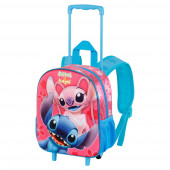 Wholesale Distributor Small 3D Backpack with Wheels Lilo and Stitch Match