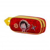 3D Double Pencil Case One Piece Luffy
