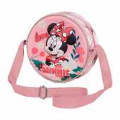 3D Round Shoulder Bag Minnie Mouse Garden