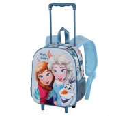 Wholesale Distributor Small 3D Backpack with Wheels Frozen 2 Nature