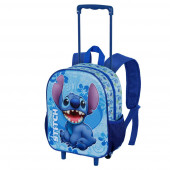 Wholesale Distributor Small 3D Backpack with Wheels Lilo and Stitch Aloha