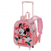 Wholesale Distributor Small 3D Backpack with Wheels Minnie Mouse Garden