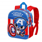 Mochila 3D Pequeña Capitán América Let's go
