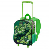 Small 3D Backpack with Wheels Hulk Destroyer