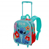 Wholesale Distributor Small 3D Backpack with Wheels Lilo and Stitch Tropic