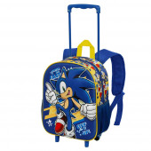 Mayorista Distribuidor Mochila 3D con Ruedas Pequeña Sonic Step