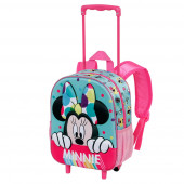Mayorista Distribuidor Mochila 3D con Ruedas Pequeña Minnie Mouse Wishful