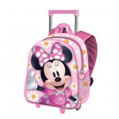 Small 3D Backpack with Wheels Minnie Mouse Pretty