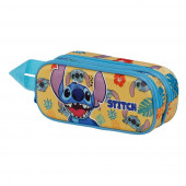 Wholesale Distributor 3D Double Pencil Case Lilo and Stitch Grumpy