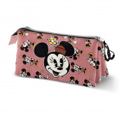 Triple Pencil Case Minnie Mouse Aqua