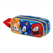 Wholesale Distributor 3D Double Pencil Case Sonic Trio