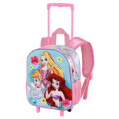 Wholesale Distributor Small 3D Backpack with Wheels Disney Princess Adorable