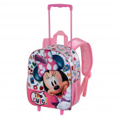 Small 3D Backpack with Wheels Minnie Mouse Too Cute