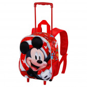 Small 3D Backpack with Wheels Mickey Mouse Twirl