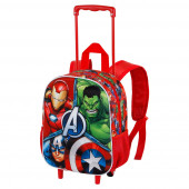 Small 3D Backpack with Wheels The Avengers Massive