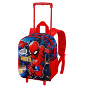 Small 3D Backpack with Wheels Spiderman Mighty