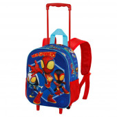 Grossista Distributore vendita all'ingroso Zaino 3D con Ruote Piccolo Spiderman Spinners