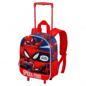 Small 3D Backpack with Wheels Spiderman Stronger