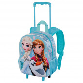 Wholesale Distributor Small 3D Backpack with Wheels Frozen 2 Happiness