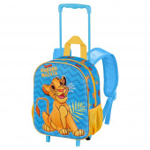 Wholesale Distributor Small 3D Backpack with Wheels Lion King Hakuna