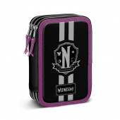 Estuche Plumier Completo Triple Miércoles School