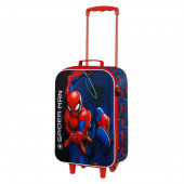 Grossiste Distributeur Vente en gross Valise Trolley Soft 3D Spiderman Speed