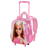 Mochila 3D con Ruedas Pequeña Barbie Fashion