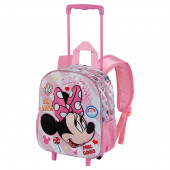 Wholesale Distributor Small 3D Backpack with Wheels Minnie Mouse Power
