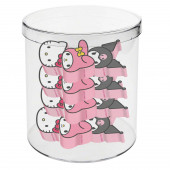 Cubo con 12 Gomme Hello Kitty Mix