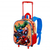 Sac à dos 3D à Roulettes Petit Avengers Attack