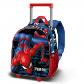 Mayorista Distribuidor Mochila 3D con Ruedas Pequeña Spiderman Wall