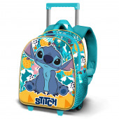 Small 3D Backpack with Wheels Lilo and Stitch Colors