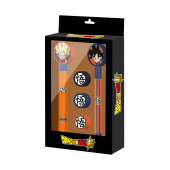 Grossista Distributore vendita all'ingroso Confezione Penna Gel + Matita Eterna + 3 Gomme Dragon Ball Ultra Instinct