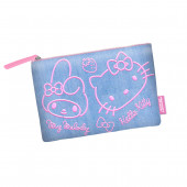 Wholesale Distributor Soleil Toiletry Bag Hello Kitty Denim