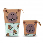 Estuche Portatodo Cute Oh My Pop! Capybara