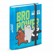 4 Rings Binder Striped Paper We Bare Bears Cave