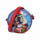 Round Shoulder Bag Krazymals Bulldog
